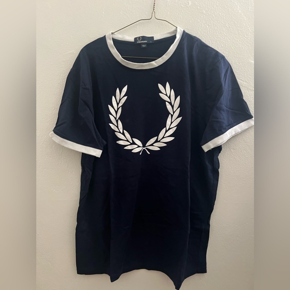 Fred Perry Other - "Fred Perry" - Big Logo Tee - Large